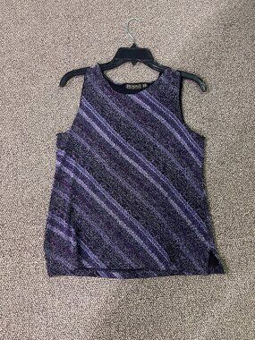 Sparkly Purple Sleeveless Top by Picadilly